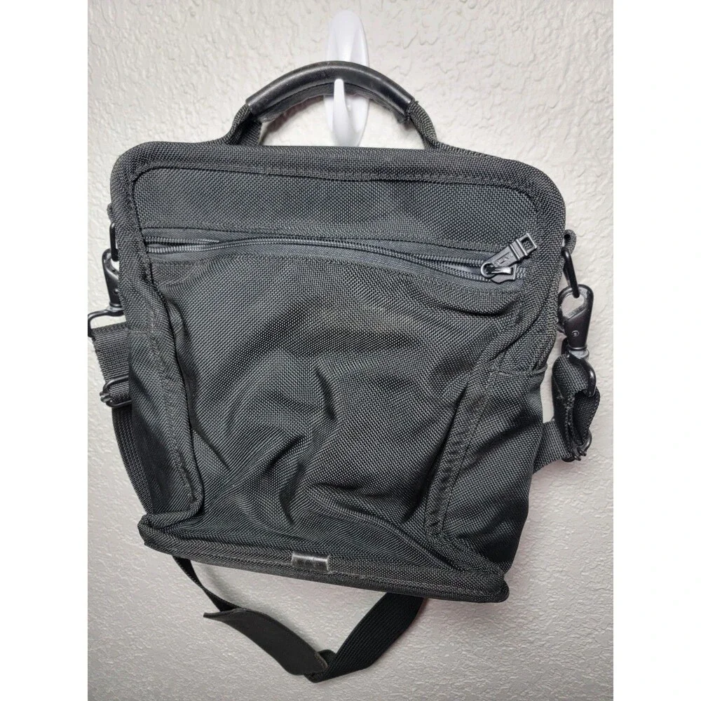 Vintage TUMI Black Ballistic Nylon Briefcase Laptop Messenger Bag Made USA